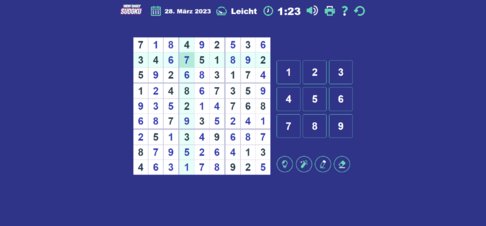 New Daily Sudoku - Screenshot
